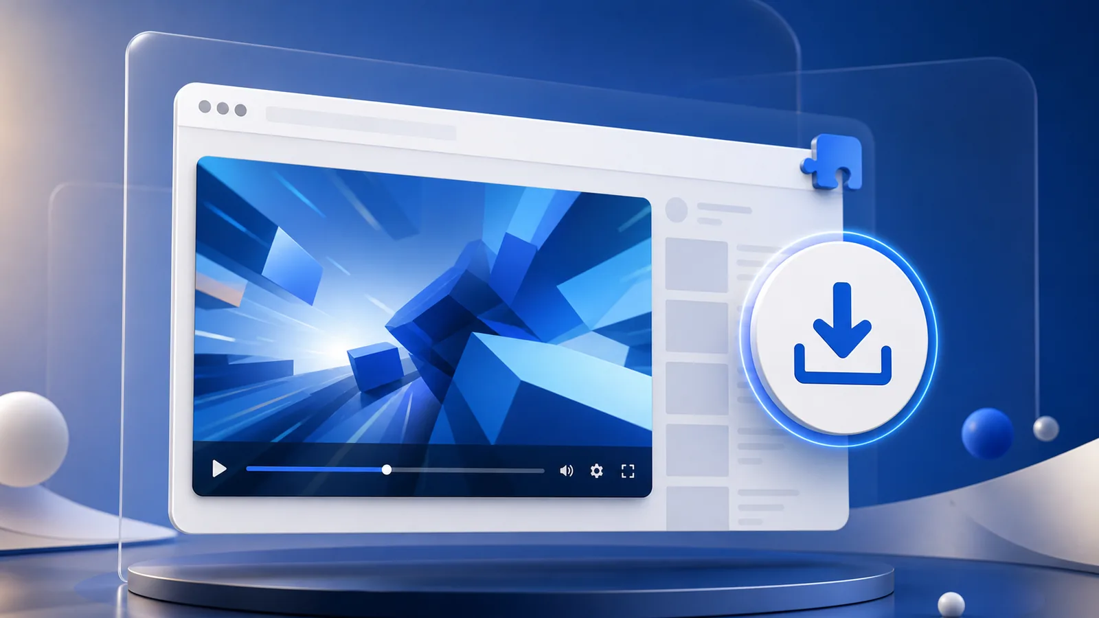 browser extension video download button Dailymotion 2026
